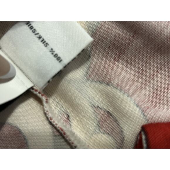 Size 4 DVF Diane von Furstenberg JEANNE Deep Red Chain Link Silk Wrap Dress - Picture 6 of 6